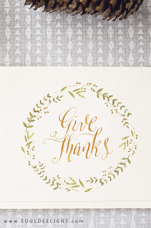Calligraphy | Give Thanks