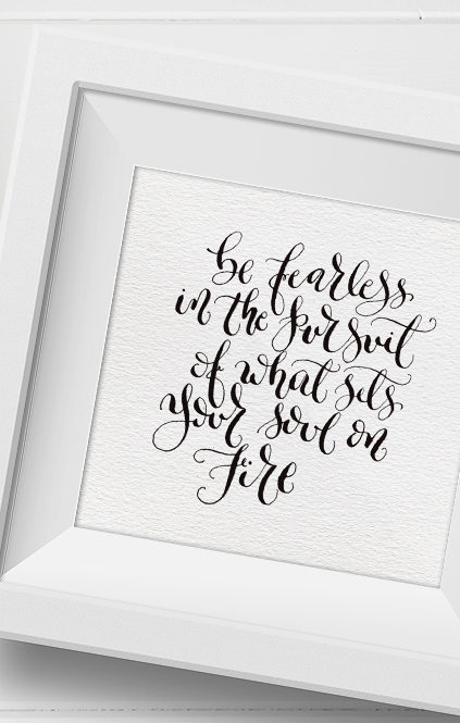 Calligraphy Giveaway | Pursue Passion