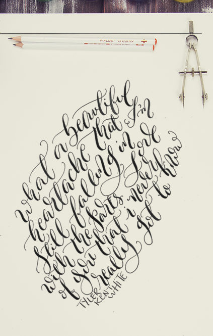 Calligraphy | Tyler Kent White x Souldeelight