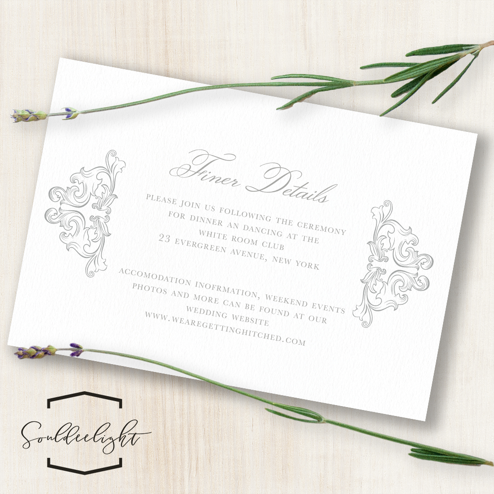 Reception Wedding Invitation Cards Souldeelight Design Studio